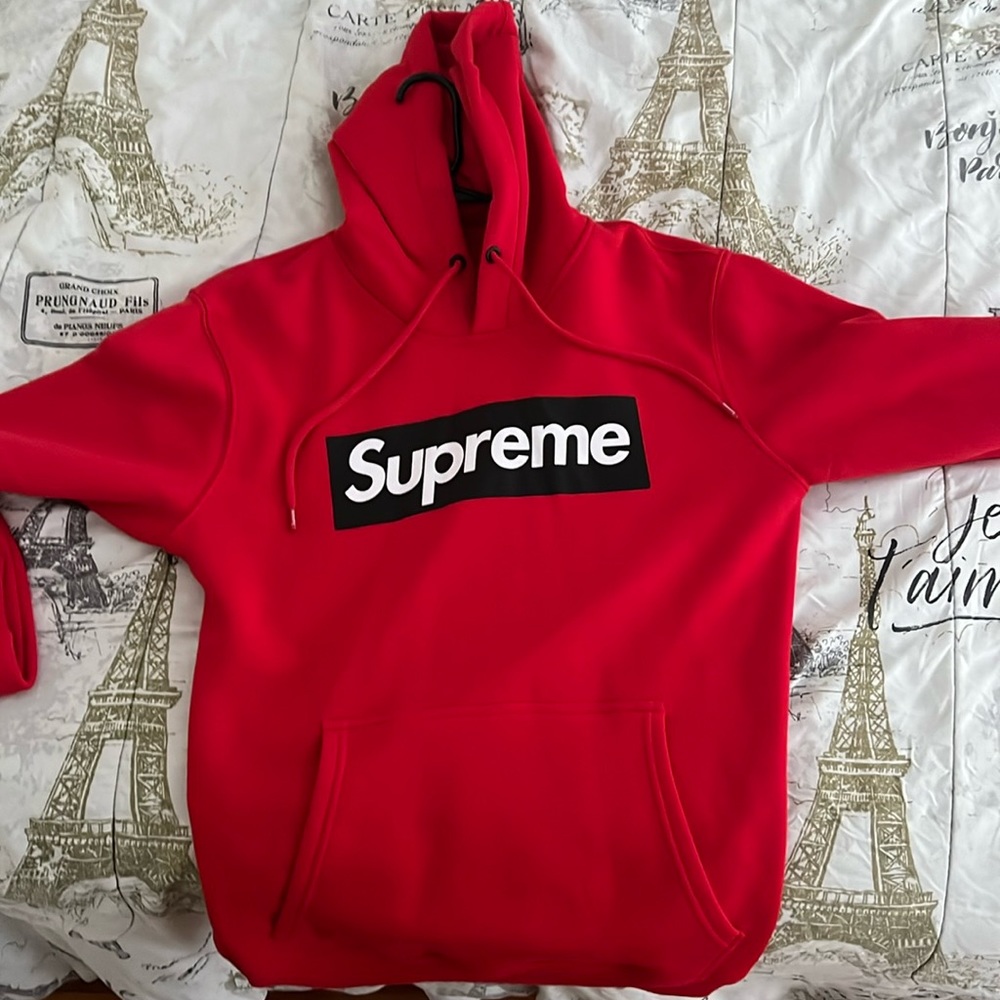 XXL Supreme hoodie Red